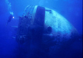 Exploring the wreck of " Cedar Pride" in Gulf of Aqaba. 